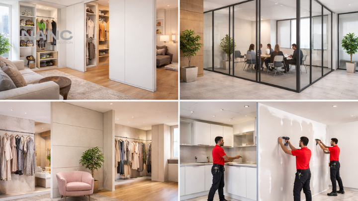 Common Applications of Gypsum Partitions